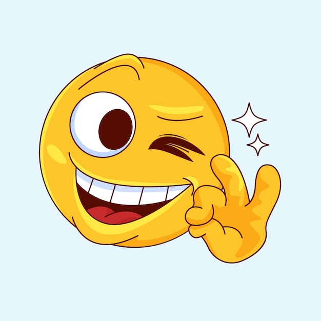 Free vector all right emoji illustration