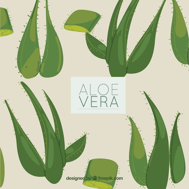 Progettazione sfondo aloe vera