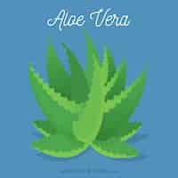 Vettore gratuito aloe vera sfondo