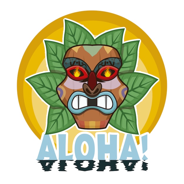 Free vector aloha background design