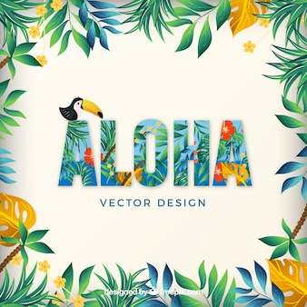 Aloha hawaii летом отдохнуть vector pack