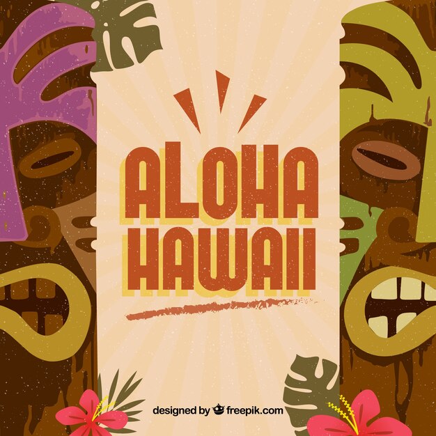 Aloha totem background