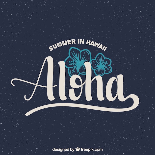 Aloha vintage background