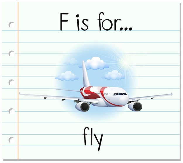 Алфавит f означает летать