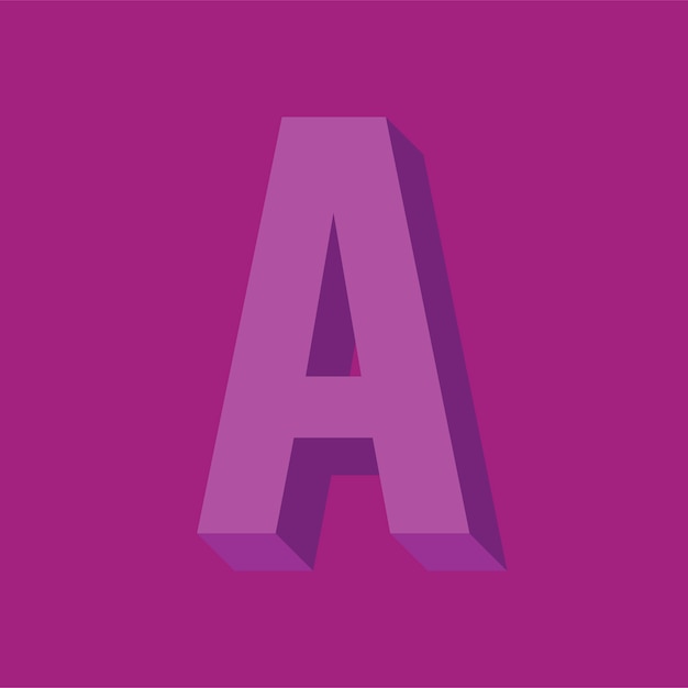 Alphabet letter typography vector illustration