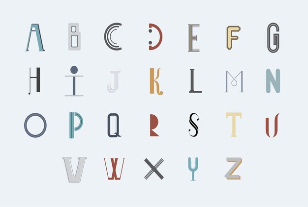 Alphabet lettering