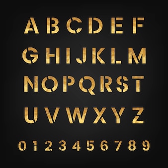 I vettori del sistema alfabeto e numerale Vettore gratuito