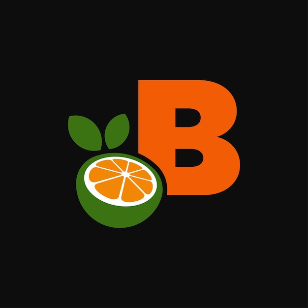 Premium Vector Alphabet orange b logo
