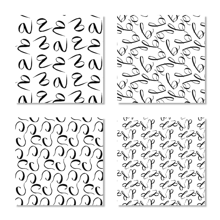 Free Vector alphabet pattern background collection