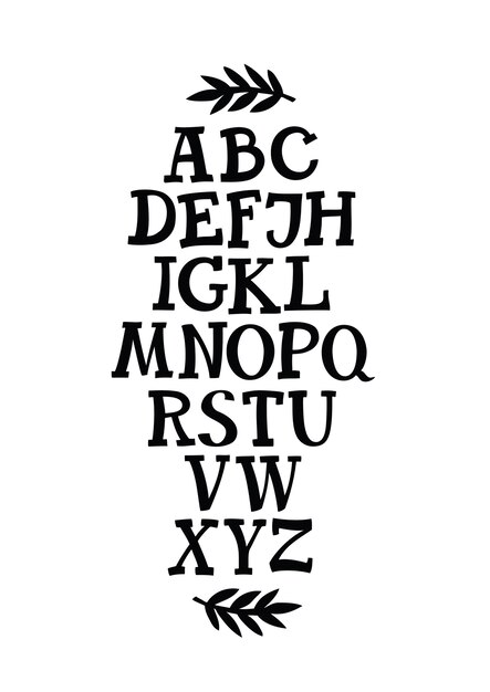 Alphabet Serif font