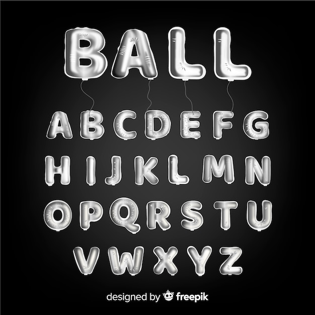 Free vector alphabet