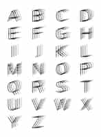 Free vector alphabet