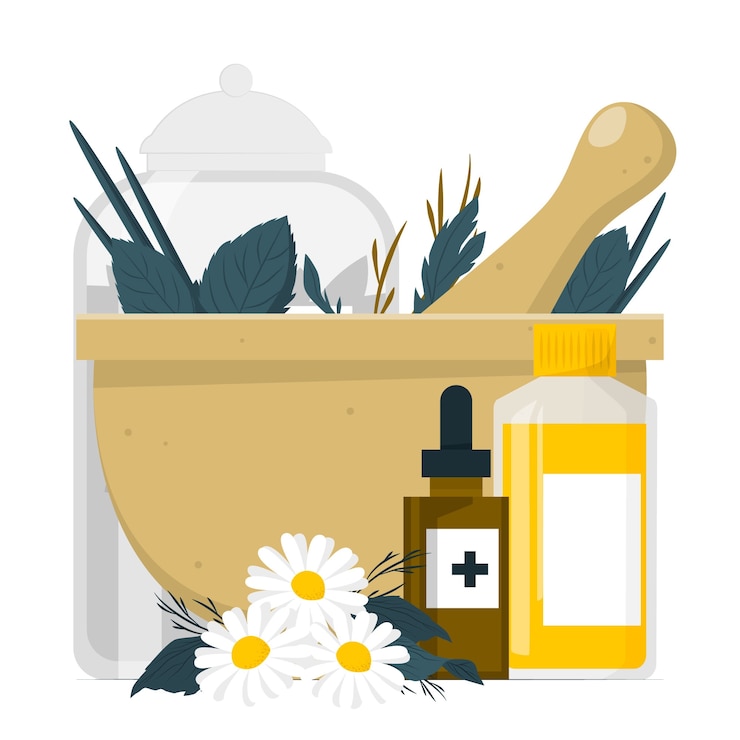 Free Vector alternative medicine concept illustration