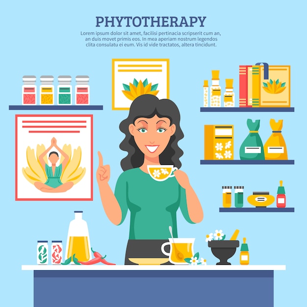 Free vector alternative medicine illustration