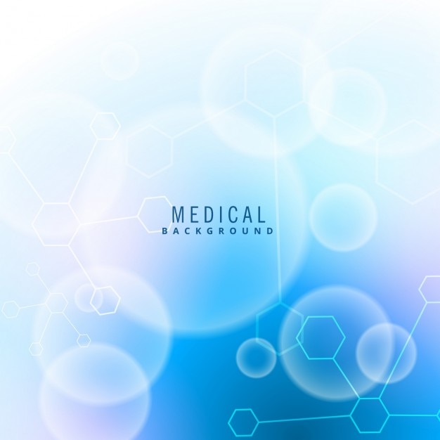 Free vector amazing blue background about medical science