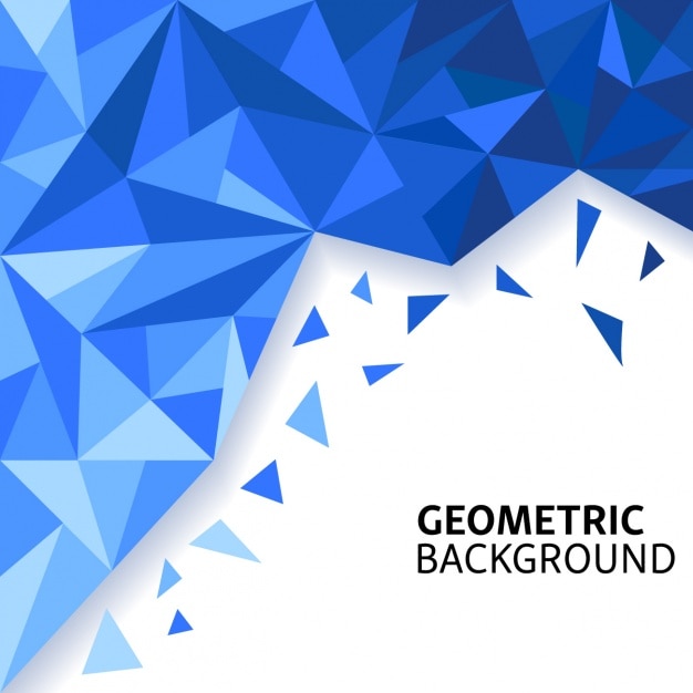 Amazing blue background with polygonal shapes