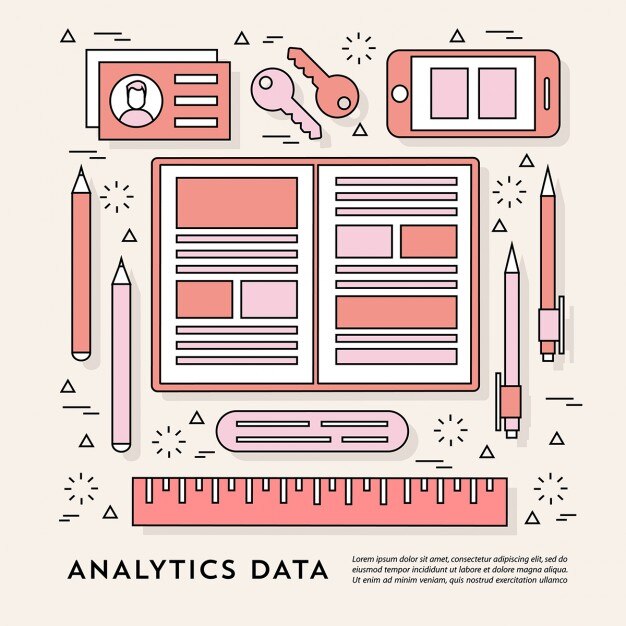 Free Vector amazing elements about seo