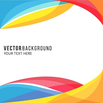 Amazing full color background with wavy shapes