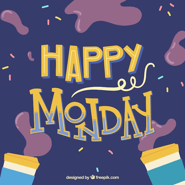 Incredibile lettering per un happy monday