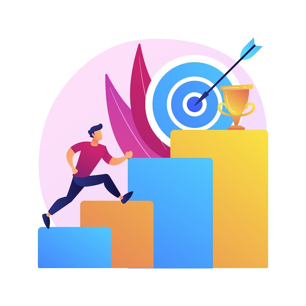 Free Vector | Ambition abstract concept illustration. business ambition,  determination, setting big goal, making fast career, self-confident,  getting what you want, desire for success