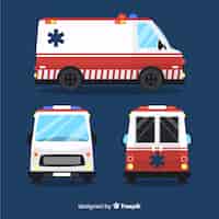 Vettore gratuito concetto di ambulanza