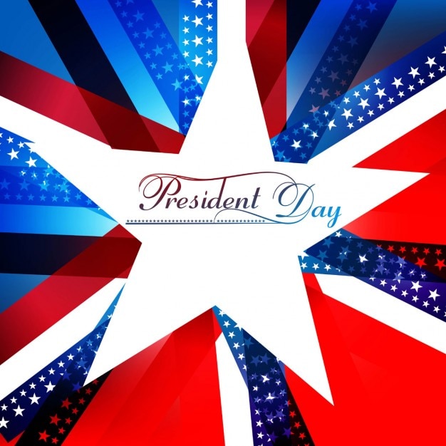 Free vector america presidents day card