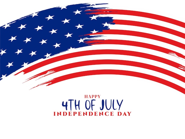 Free vector american 4th of july celebration modern background