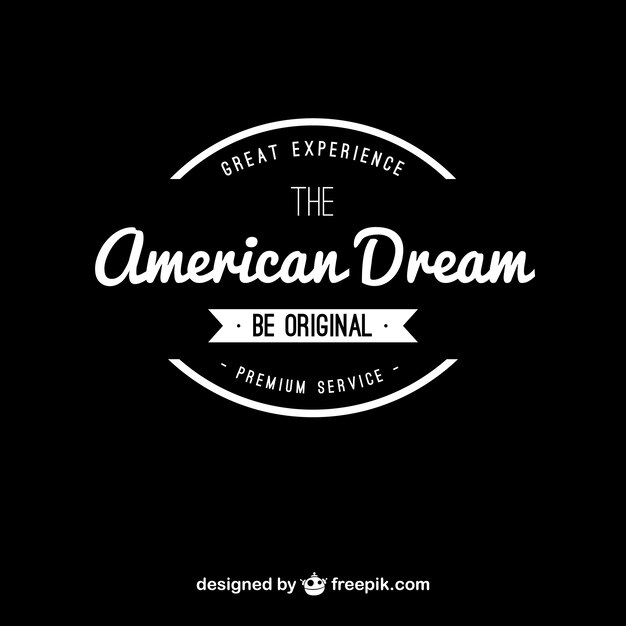 American dream vintage logo