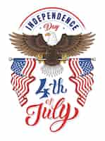 Free vector american eagle independence day