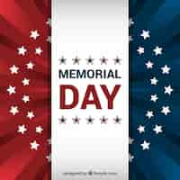 Free vector american flag background for memorial day