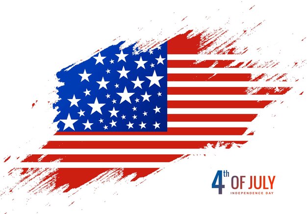 Американский флаг фон национальный день праздник дизайн