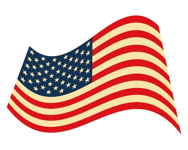 Free vector american flag national design illustration