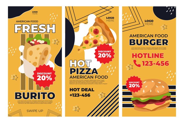 American food instagram stories