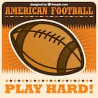 Free vector american football ball vector