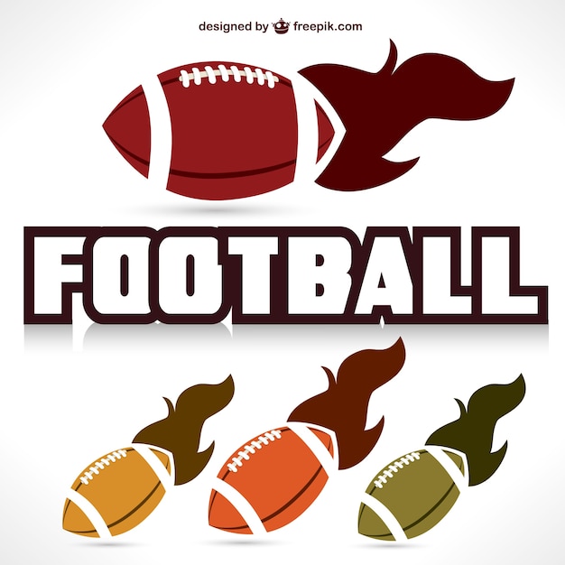 American football fast ball graphics