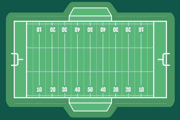 미식 축구 필드 평면도