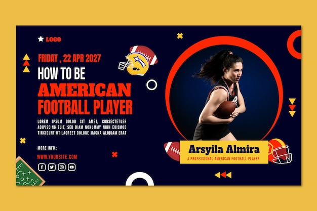 Webinar piatto di football americano