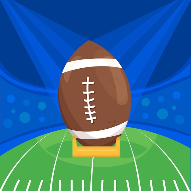 Free vector american football illustration