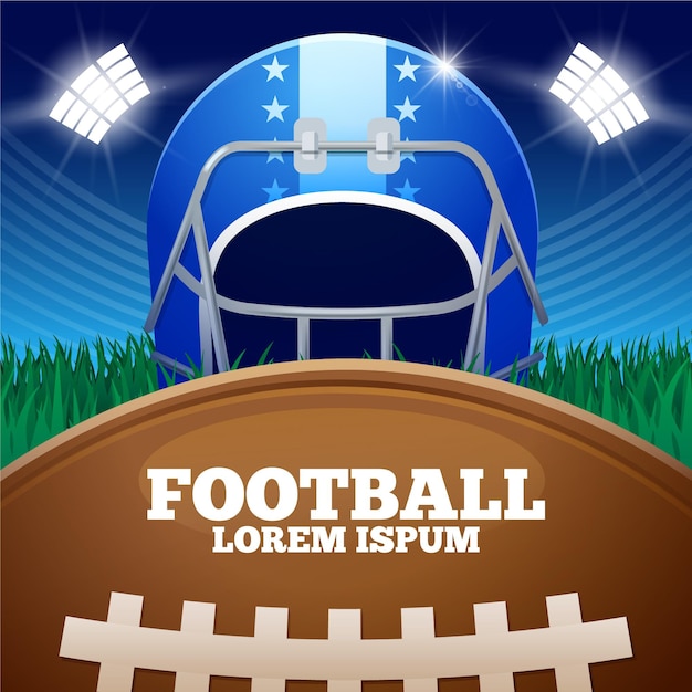 American Football Illustration – Free Vector Download