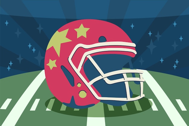 Free vector american football illustration