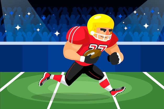 Free vector american football illustration