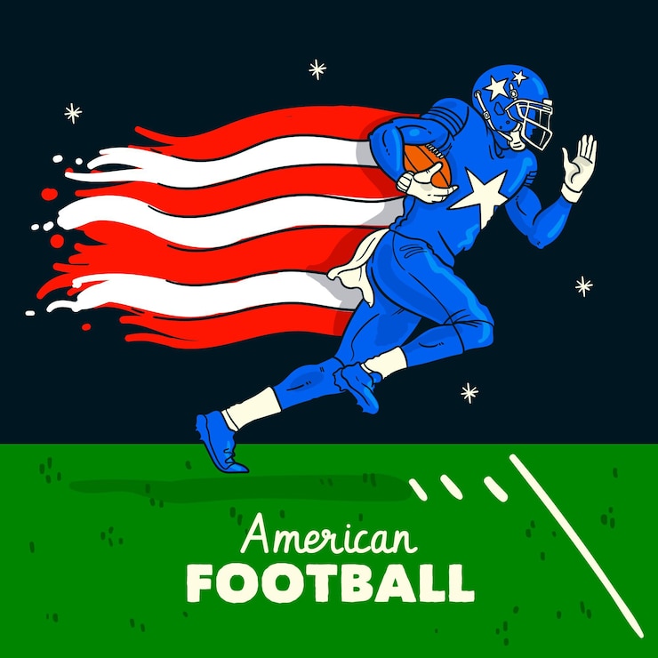 Free Vector american football illustration