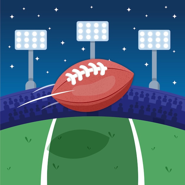 アメリカンフットボールのイラスト