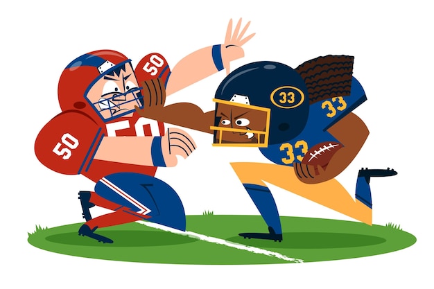 Illustrazione di football americano