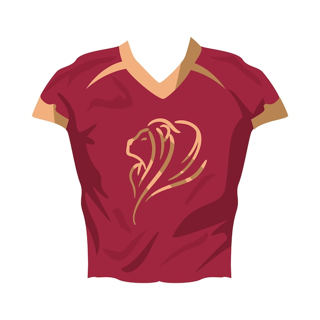 Free vector american football jersey icon vector