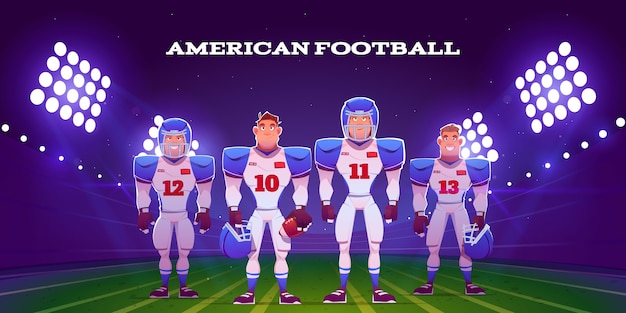 アメリカンフットボール選手のイラスト