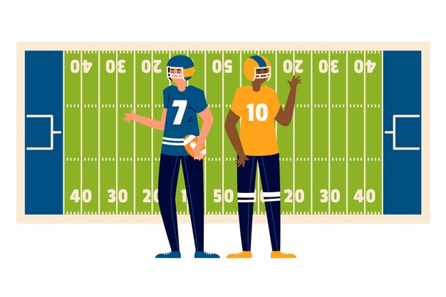 アメリカンフットボール選手の無料壁紙 プレミアムベクター アメリカンフットボール選手の無料壁紙 プレミアムベクター