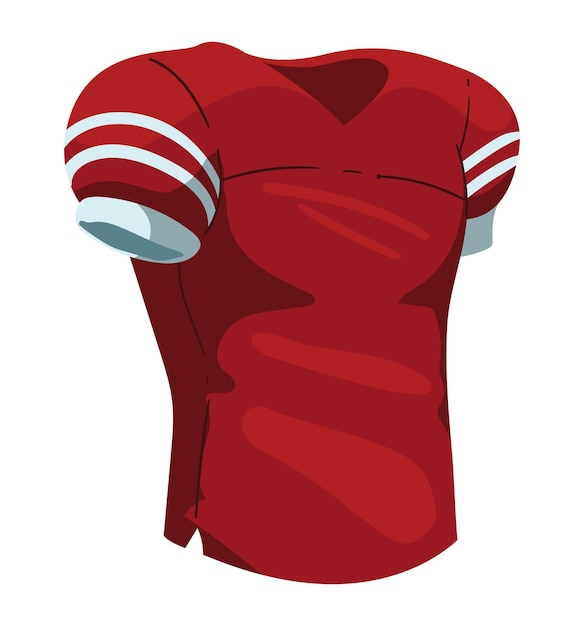 Бесплатное векторное изображение Футболка американского футбола изолированная икона