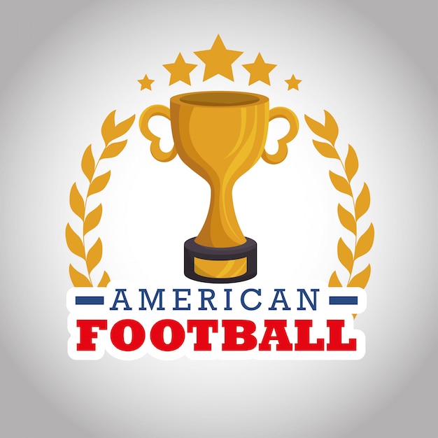 Logo sport football americano