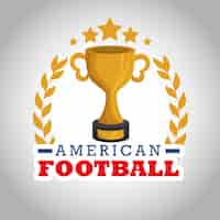 Free vector american football sport logo